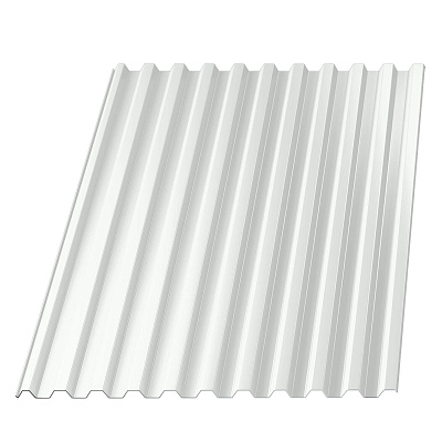 Профнастил С-21 RAL 9003 Белый 0.45 мм фото Центр Металлокровли