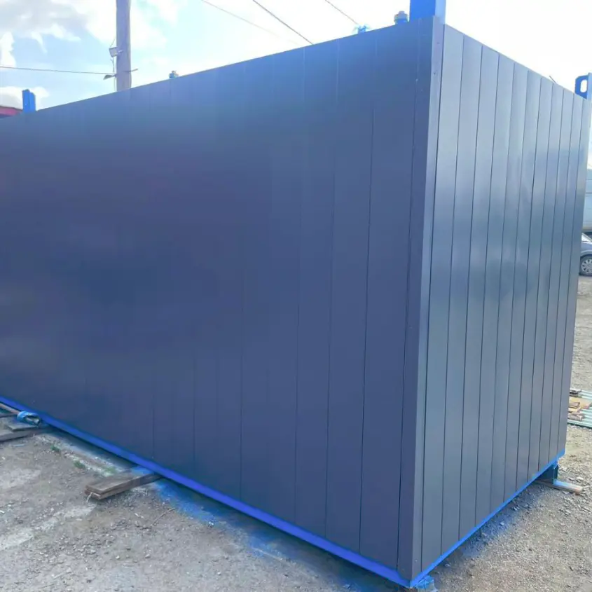 Фото 2 автозаправка из линеарной панели Гладкой RAL7024 Серый Графит