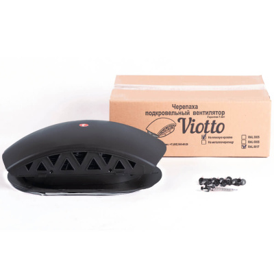Вентилятор подкровельного пространства Viotto для мягкой кровли RAL 7024 серый графит фото упаковки